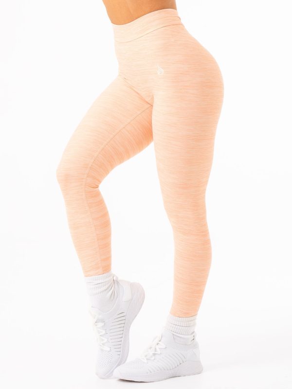 NKD V Scrunch Leggings - Blush Marl For Cheap - Image 2