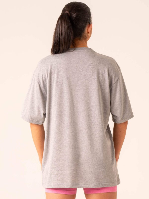 Lifting Club T-Shirt - Grey Marl Online now - Image 3
