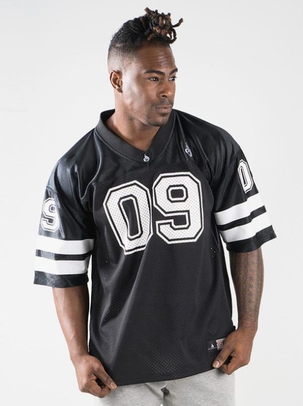 Mens Varsity Jersey - Black For Sale - Image 2