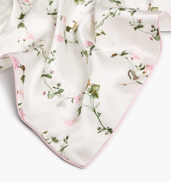 The Sisi Silk Pillowcase - Pink Pond Floral For Cheap - Image 4