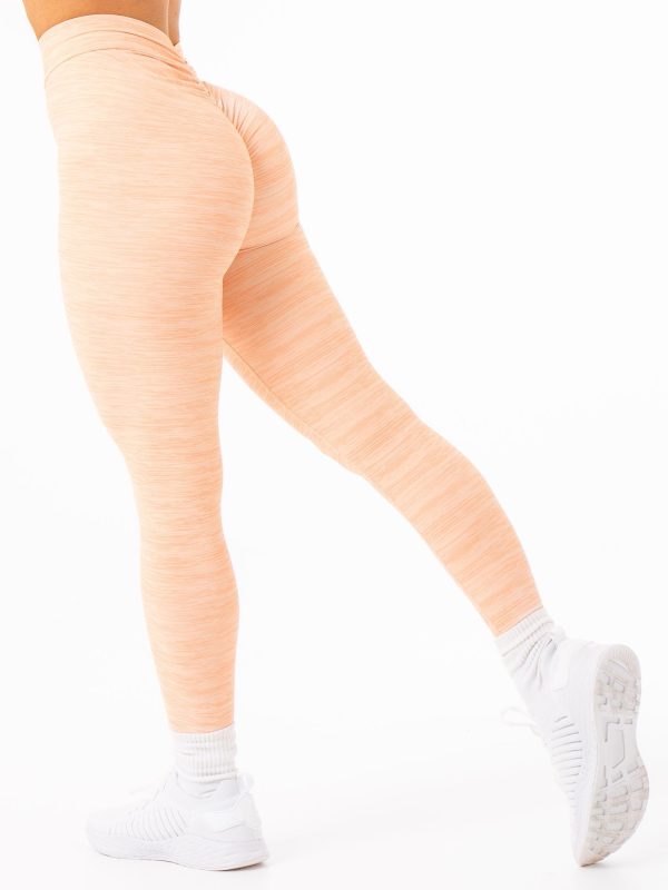 NKD V Scrunch Leggings - Blush Marl For Cheap
