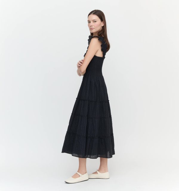 The Ellie Nap Dress - Black Linear Swiss Dot Supply - Image 3