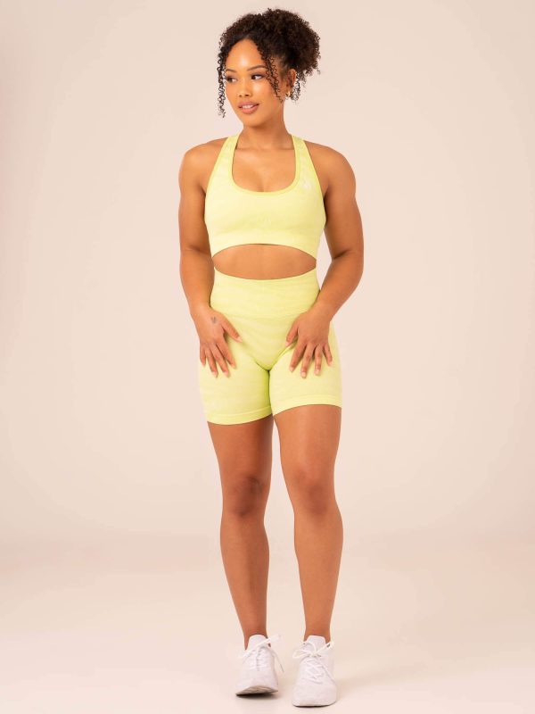 Zebra Seamless Sports Bra - Lime Zebra Cheap - Image 5