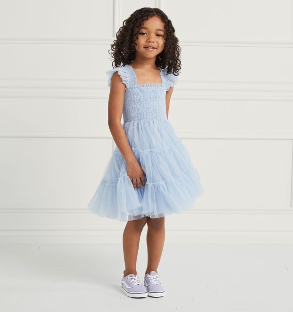The Tiny Tulle Ellie Nap Dress - Powder Blue Tulle on Sale